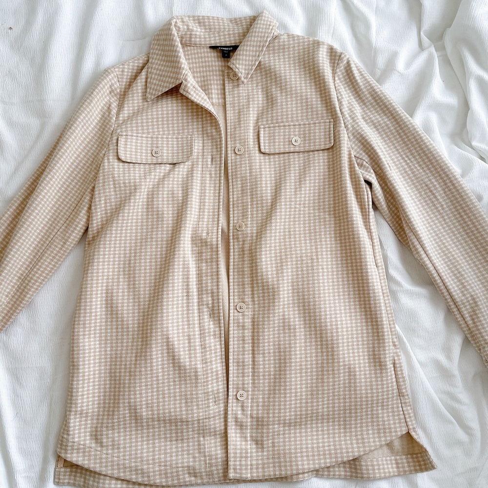 Express Checkered Shacket